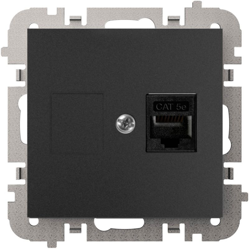 Gniazdo komputerowe Elektro-Plast Vestra RJ45 czarne
