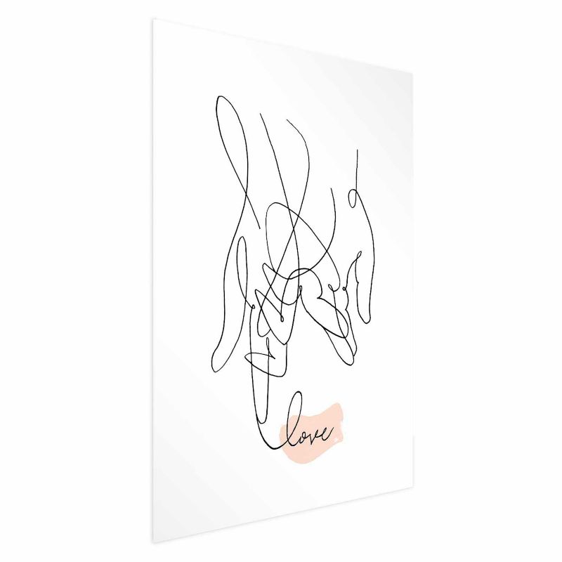 Plakat Artgeist Splątane uczucie 60x90 cm bez ramy 1 szt