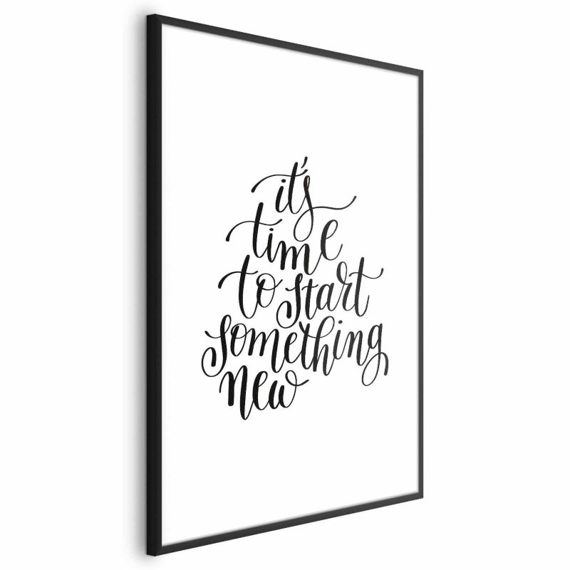 Plakat Artgeist Something new 21x30 cm z ramą czarną 1 szt