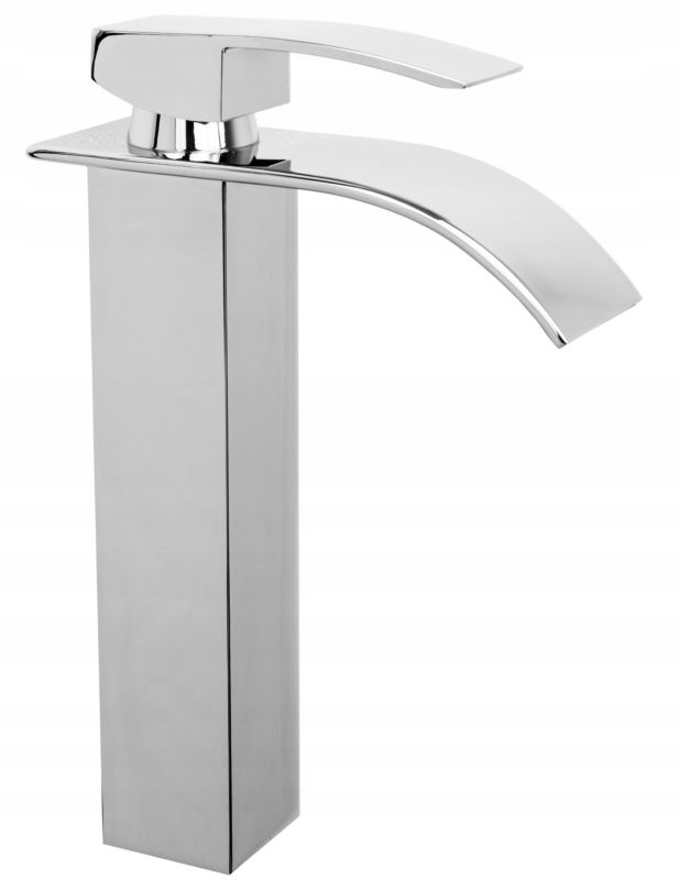 Bateria Umywalkowa Granitan Wodospad Kaskada Wysoka Kran Do łazienki Elva Chrom 1 szt.