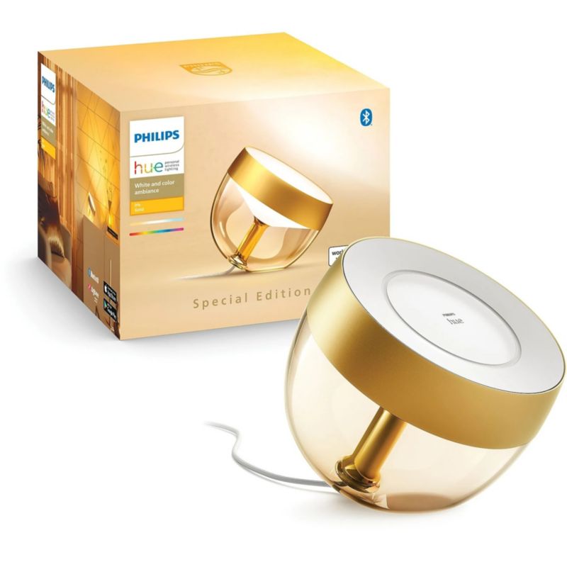Lampka Biurkowa Philips HUE LED Nocna 8.2W 570lm IP20 RGB TW Złota Inteligentna White and Color Ambiance 1 szt.