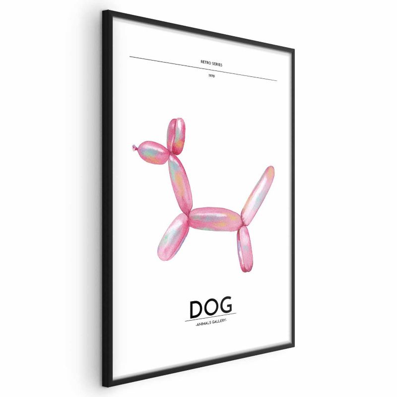 Plakat Artgeist Holo-Dog 60x90 cm z ramą czarną 1 szt