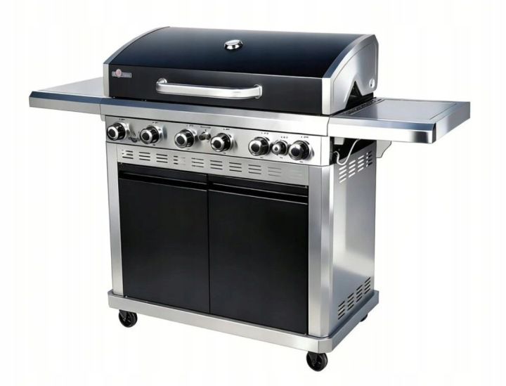 Grill gazowy EL FUEGO DETROIT 6+1 żeliwny ruszt plus płyta 1szt.