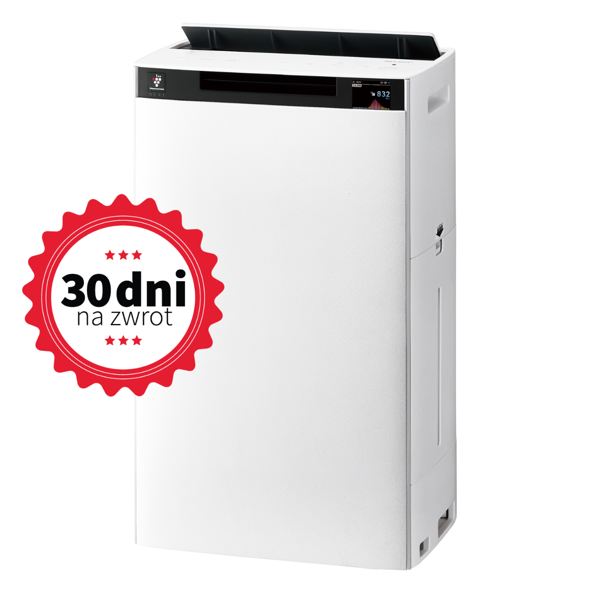 Oczyszczacz i nawilżacz powietrza SHARP KI-TX75EU-W w kolorze białym do 56m2.