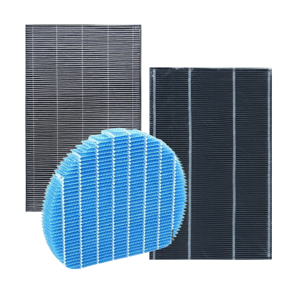 Komplet oryginalnych filtrów SHARP do oczyszczacza powietrza KC-A40EUW, KC-A40EUB. Filtry: FZ-A41HFR, FZ-A41DFR, FZ-A61MFR.