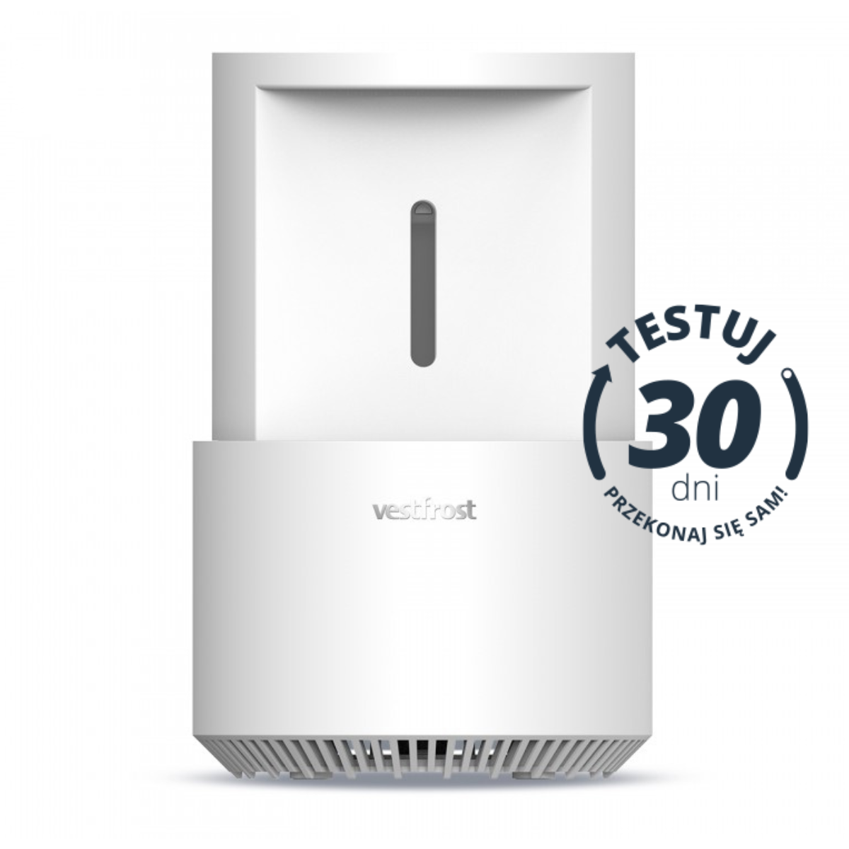 Ewaporacyjny nawilżacz powietrza Vestfrost VP-H2I20WH. Nawilżanie powietrza do 20 m2.