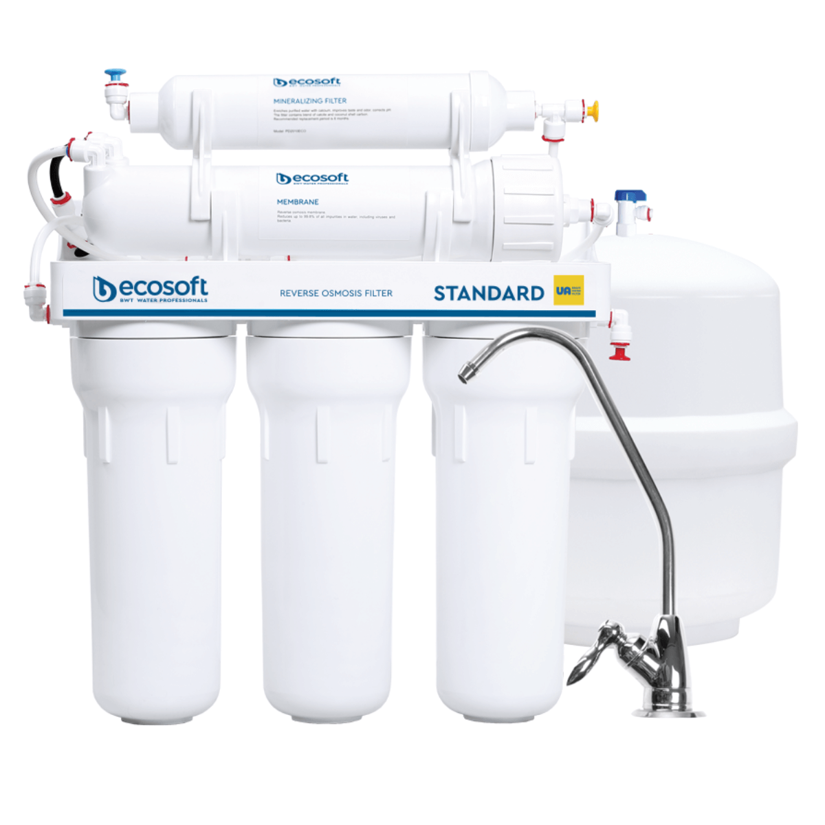 BWT Ecosoft Standard RO5. Filtr odwróconej osmozy z mineralizacją. 5 stopni uzdatniania wody.