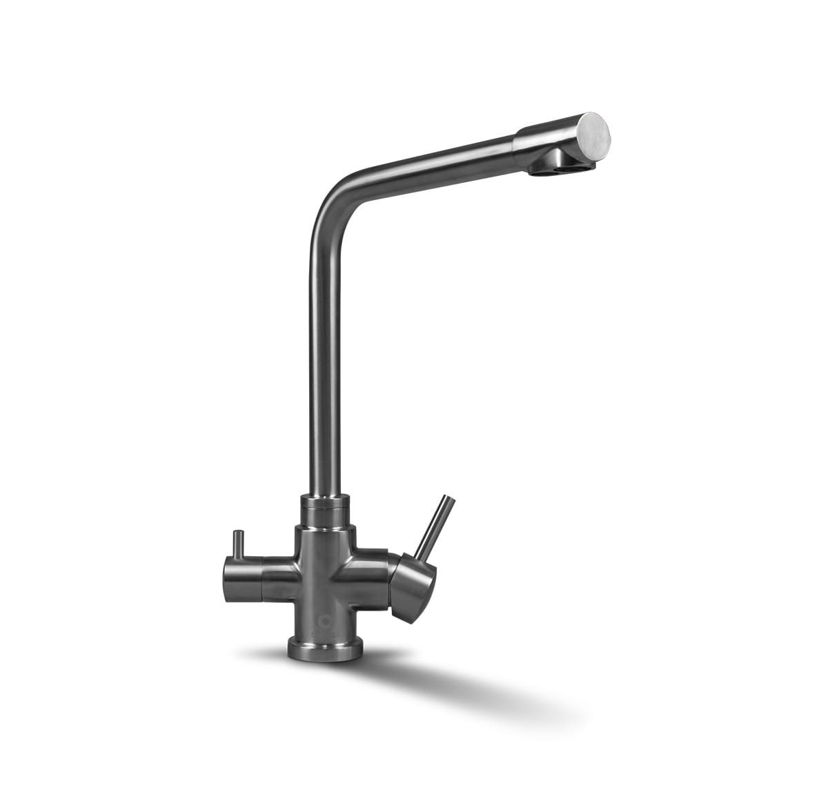 Bateria dwuobwodowa Bluewater. Kran trójdrożny do systemów uzdatniania wody. Bluewater Sweden.