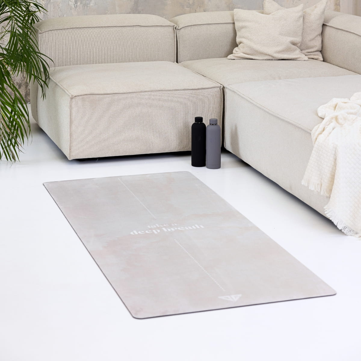 Mata do ćwiczeń i jogi - Warm Gray XL - Deep Breath