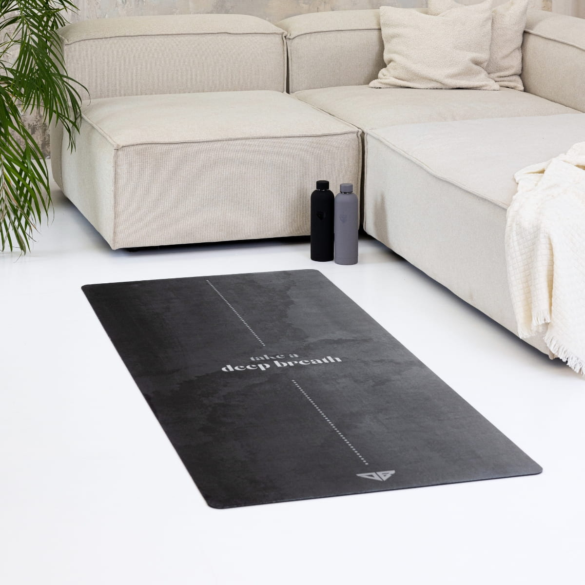 Mata do ćwiczeń i jogi - Black XL - Deep Breath