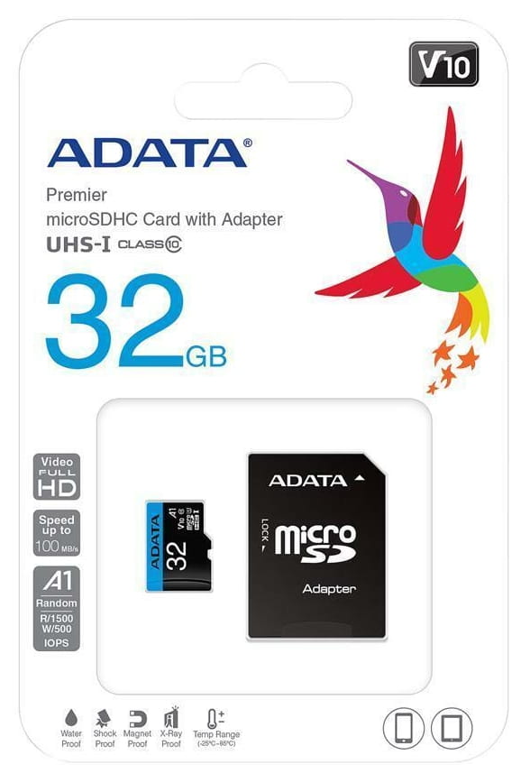 ADATA Micro SDHC 32GB A1 V10 AUSDH32GUICL10A1-RA1 class 10 - Henryx24