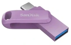 SANDISK USB 3.1 Pendrive DUAL GO 128GBL lawenda USBC SDDDC3-128G-G46L DUAL DRIVE GO - Henryx24