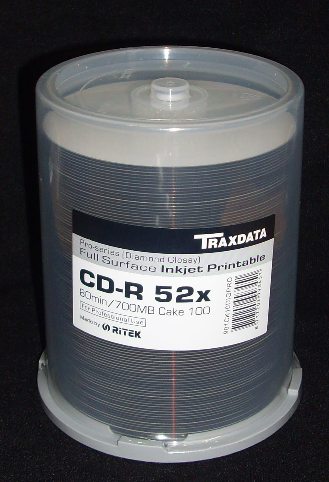 RITEK CD-R PRINTABLE GLOSSY FF c-100 TRCGCD (traxdata) - Henryx24