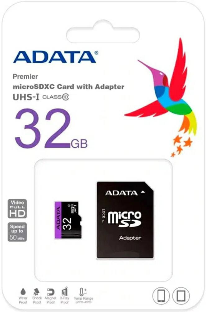 ADATA Micro SDHC 32GB class 10 UHS-1 AUSDH32GUICL10-RA1 - Henryx24