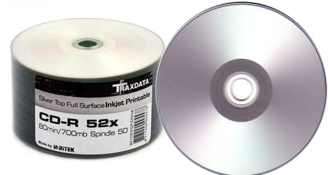 RITEK CD-R PRINTABLE PERŁA FF s-50 (traxdata) SILVER TRCPS50 - Henryx24