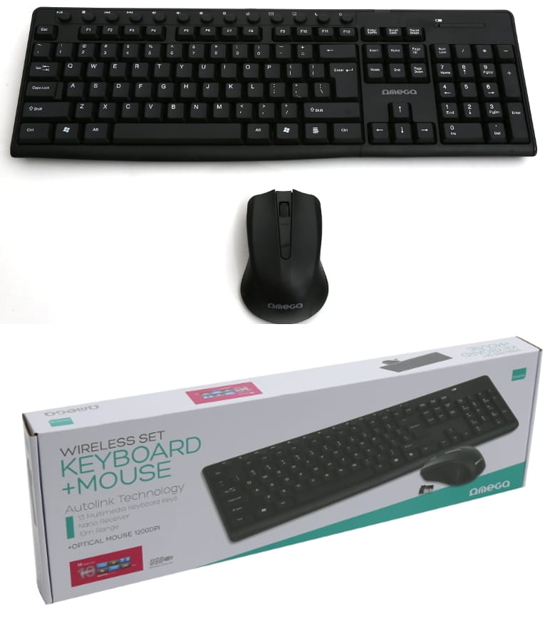 OMEGA Klawiatura + mysz 43743 OKM071B bezprzewodowa - Henryx24