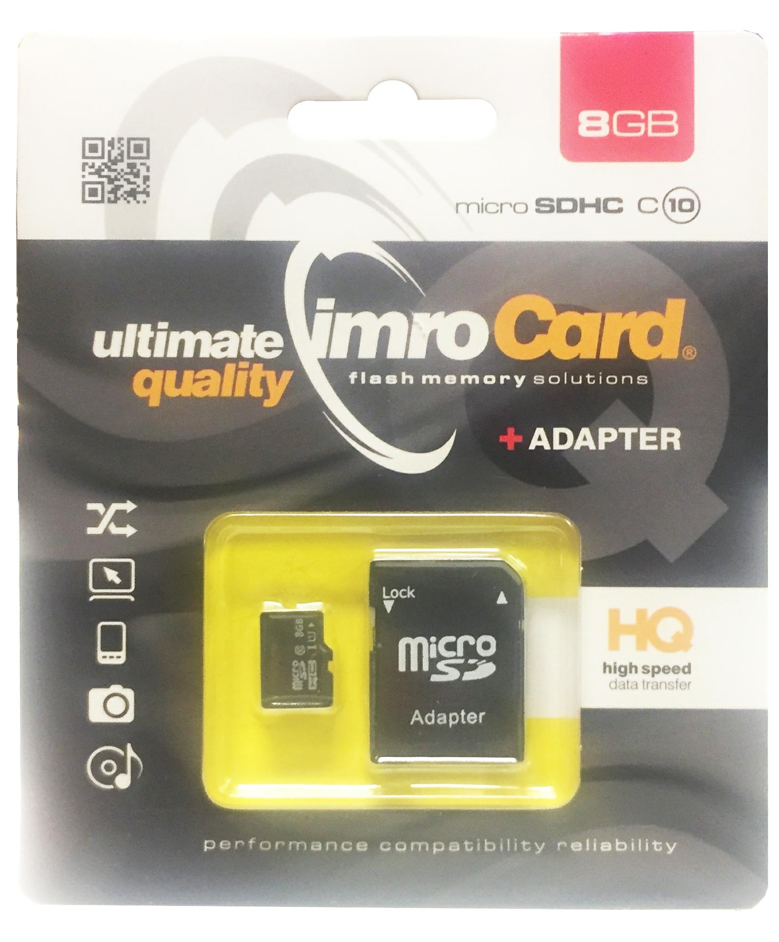 IMRO Micro SDHC 8GB class 10 MicroSD10/8G - Henryx24