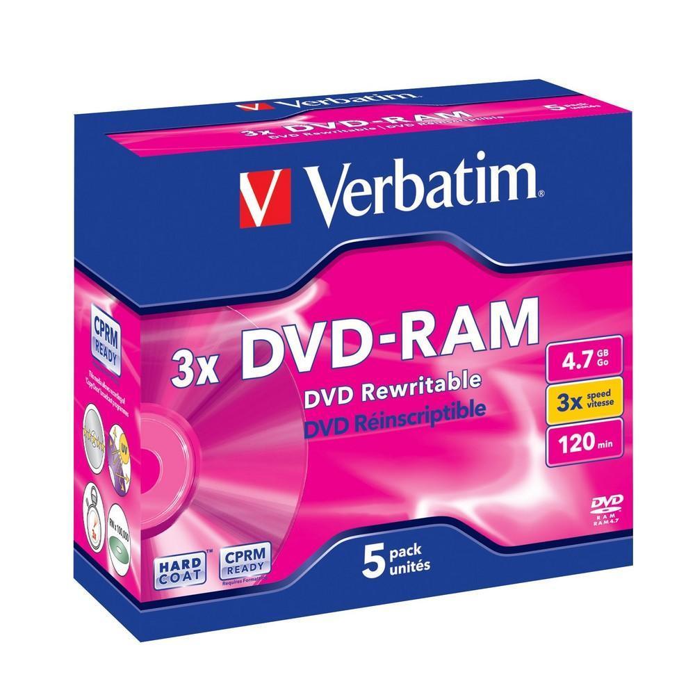 Verbatim DVD-RAM x3 4,7GB JC op-5 43450 - Henryx24