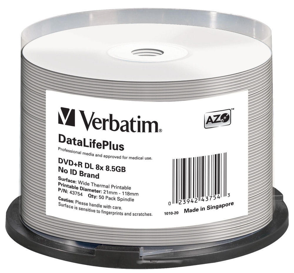 Verbatim DVD+R DL x8 8,5GB PRINT T c-50 43754 - Henryx24