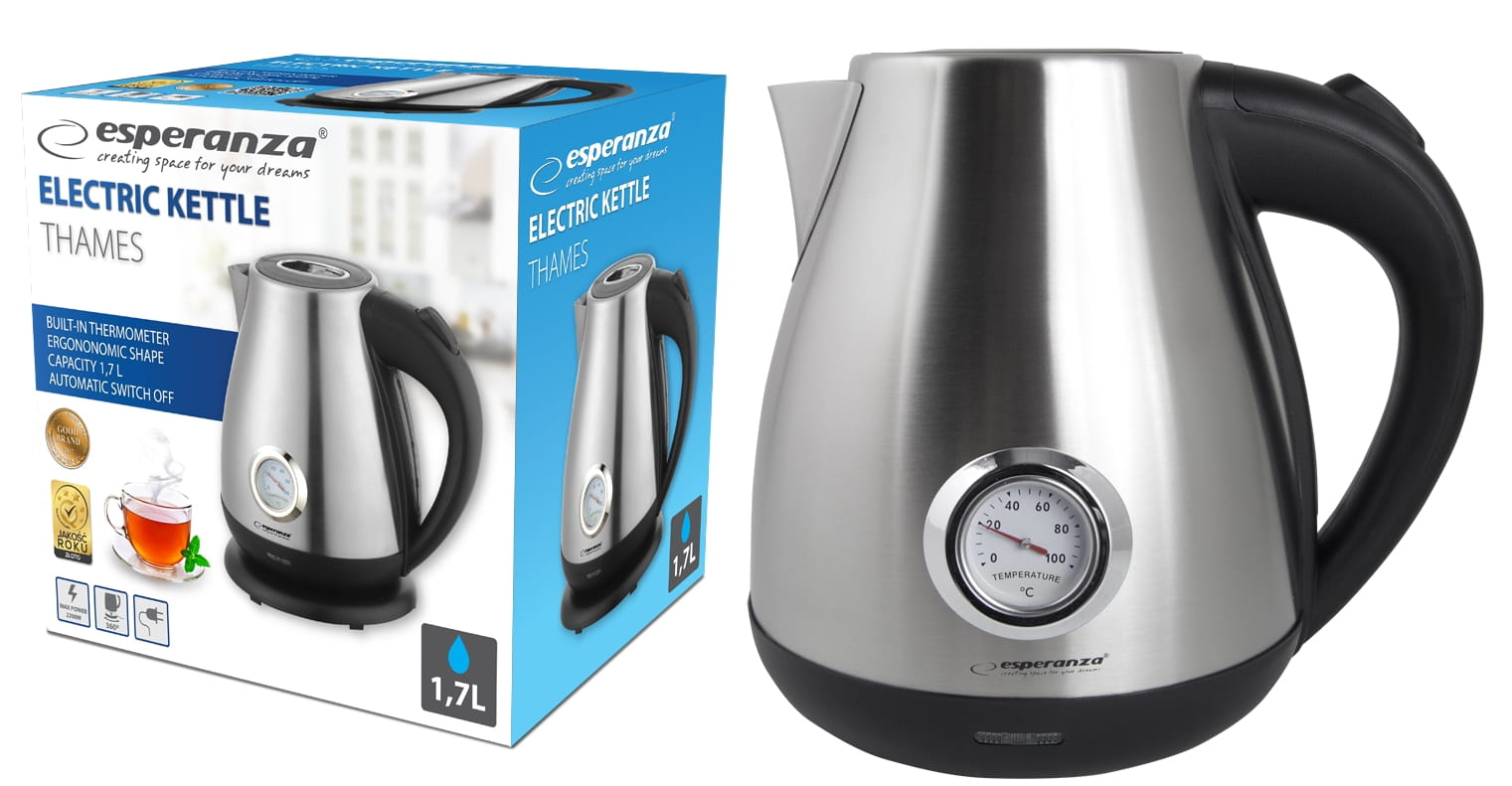 ESPERANZA Czajnik EKK029 1,7L THAMES srebrny - Henryx24