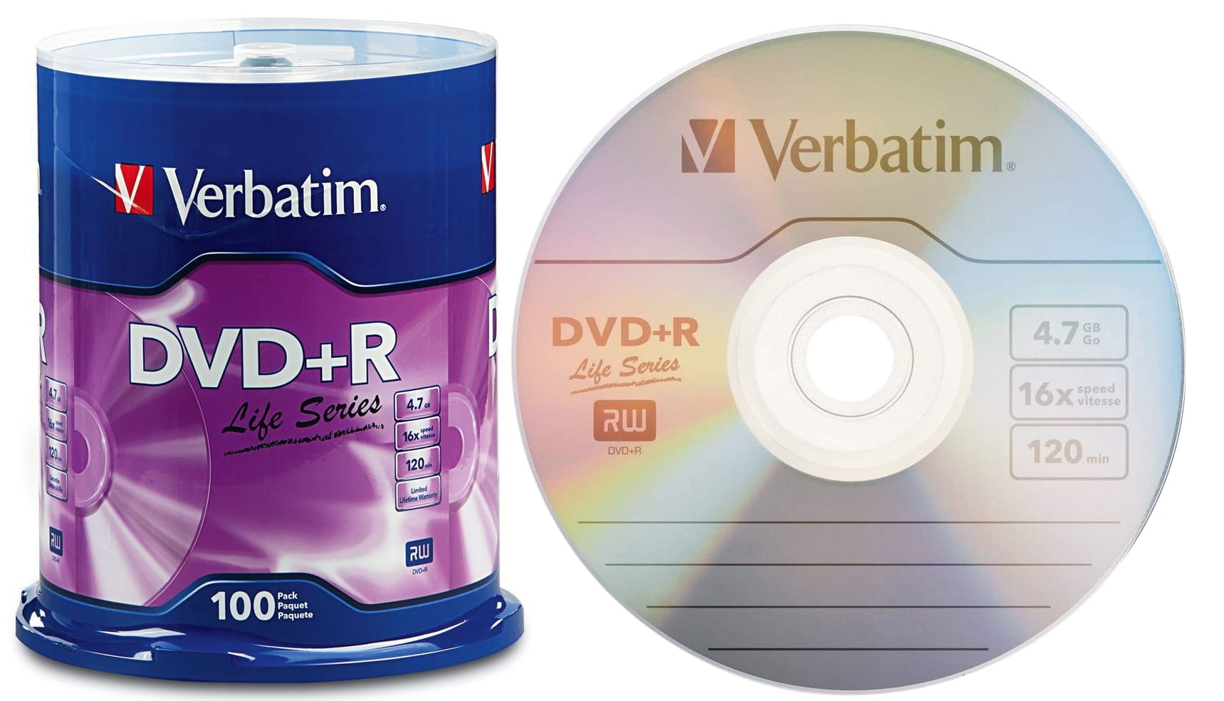 Verbatim DVD+R x16 4,7GB c-100 97175 - Henryx24