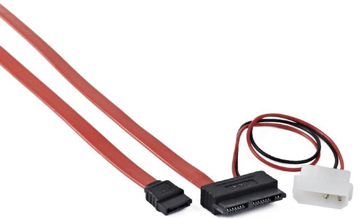Kabel MOLEX 2pi +SATA 16pin na SATA 7pin z19990 COMBO CC-MSATA-001 - Henryx24