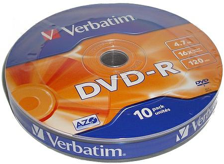Verbatim DVD-R x16 4,7GB AZO s-10 43729 - Henryx24