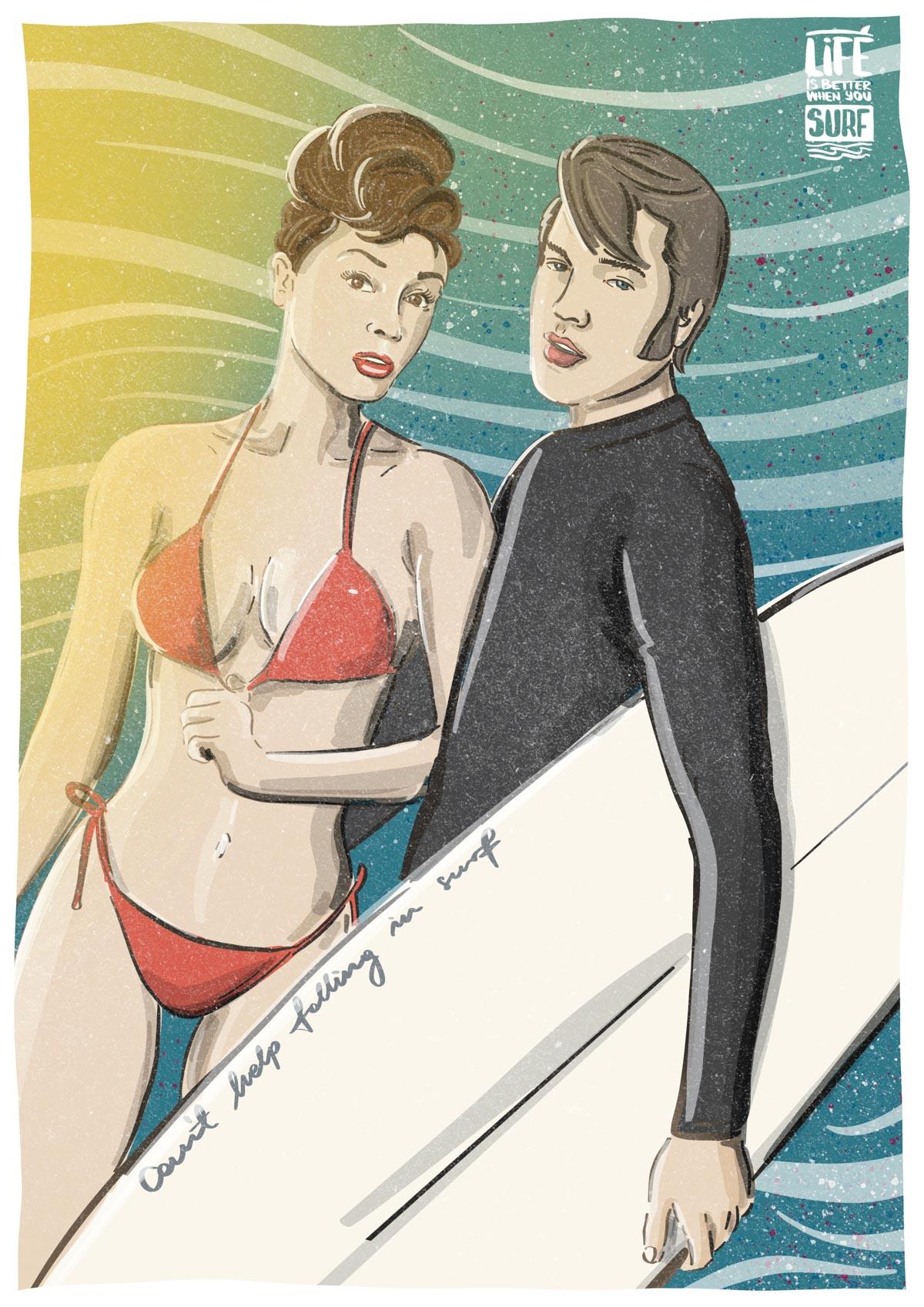 Plakat SurfWithTheSaint – Elvis Presley