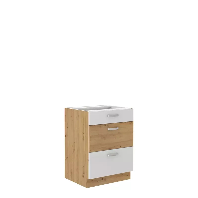 Szafka kuchenna z szufladami Biały 60 cm AGATA