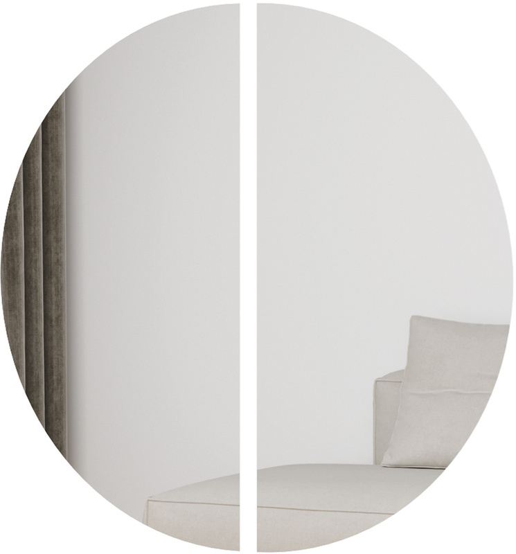 Lustro do toaletki makijażu 90x90 cm z oświetleniem LED