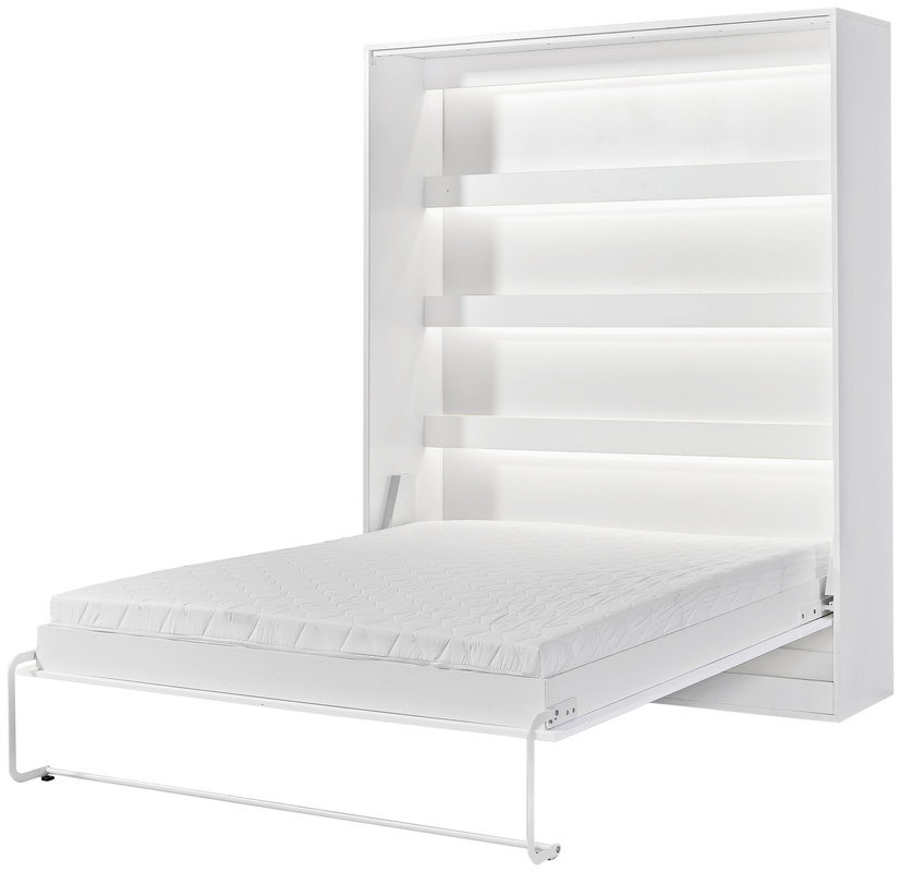 Biały półkotapczan pionowy 160x200 cm do sypialni PULSA