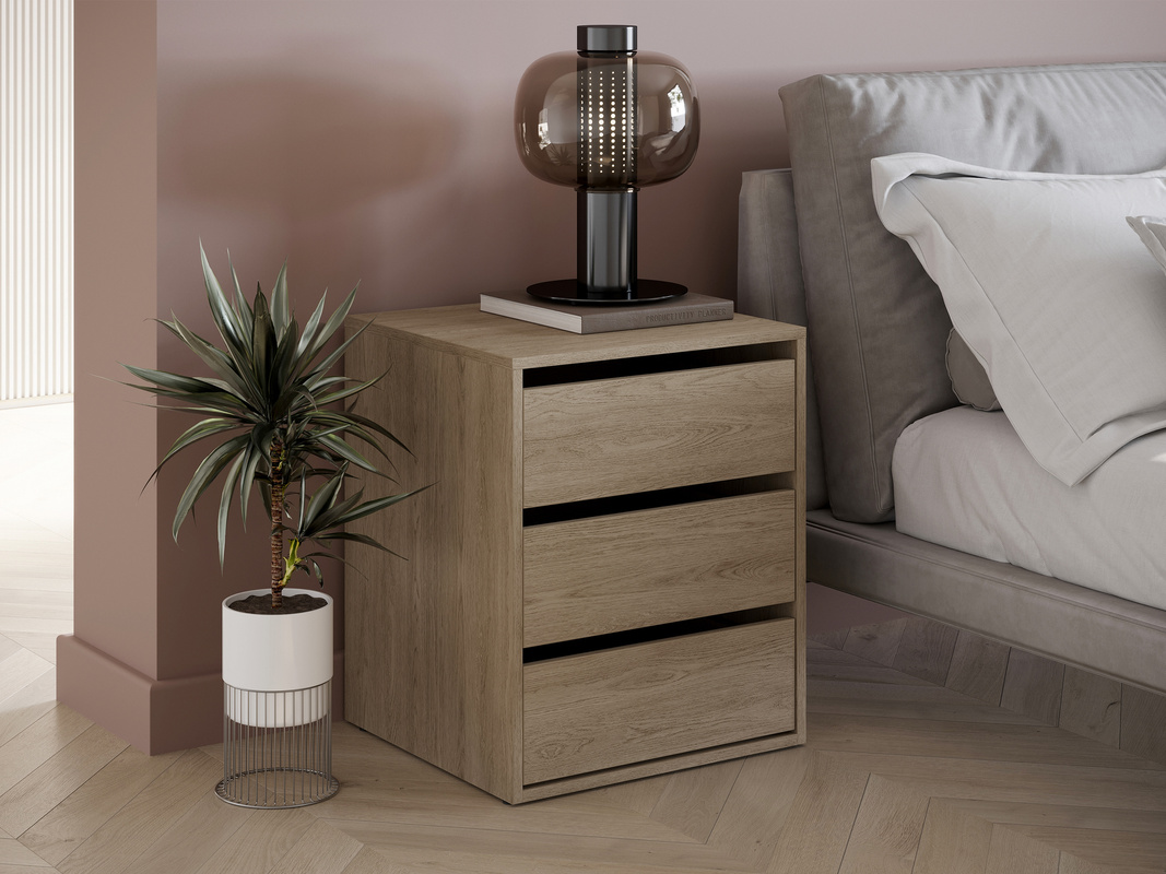 Szafka nocna do sypialni z szufladami IDEA