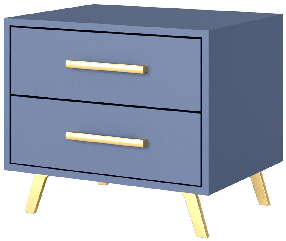 Nowoczesna szafka nocna z szufladami 54 cm BILL