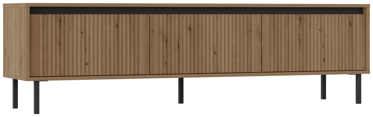 Frezowana szafka pod telewizor RTV 178 cm z szufladami OMEGA