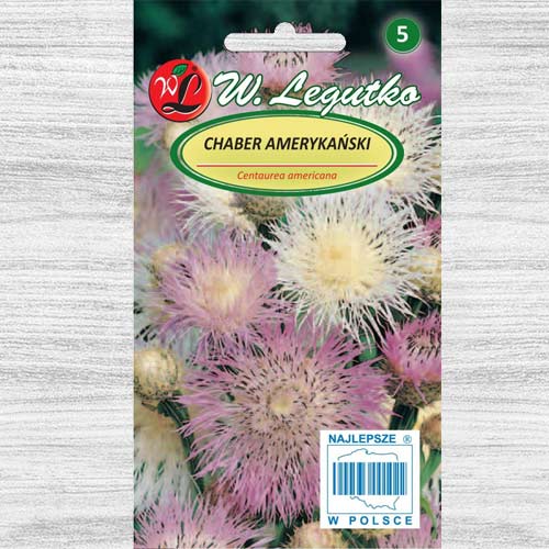1 szt, Chaber amerykański różowy Legutko - Nasiona: Ilość w opakowaniu: 1 g