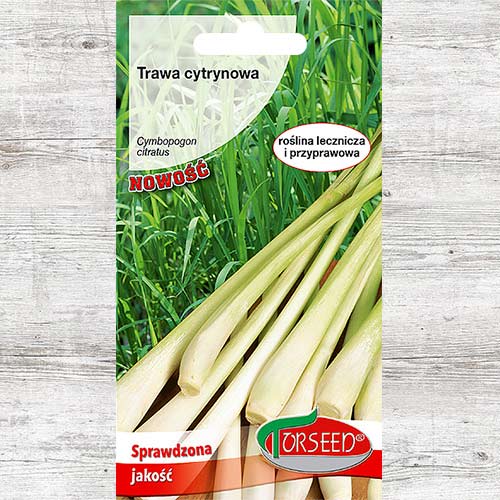1 szt, Trawa cytrynowa, nasiona - Nasiona: Ilość w opakowaniu: 0.1 g