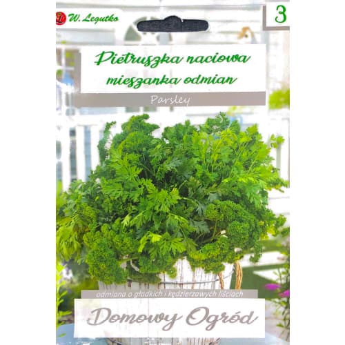 1 szt, Pietruszka naciowa, mix odmian - Nasiona: Ilość w opakowaniu: 5 g