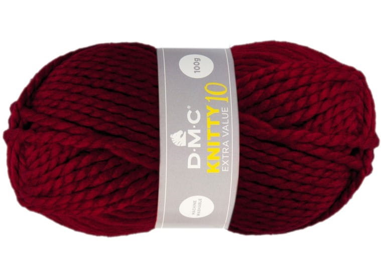WŁÓCZKA DMC KNITTY 10 kol. 841 / bordowy