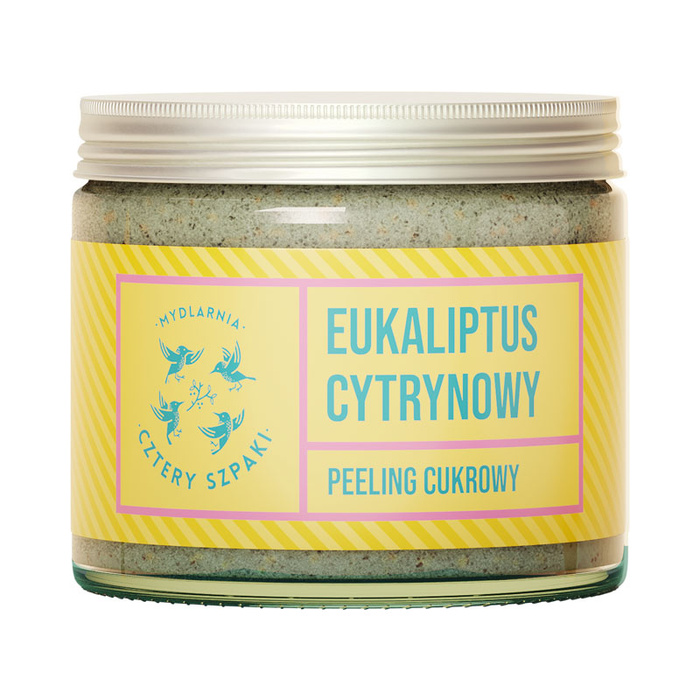 4 Szpaki Peeling cukrowy do ciała Eukaliptus Cytrynowy, 250 ml