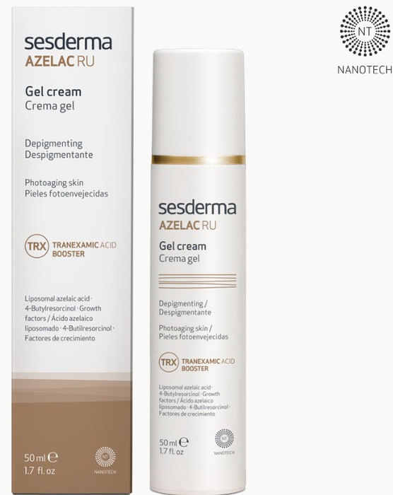 SESDERMA AZELAC RU krem-żel depigmentujący do walki z przebarwieniami, 50 ml