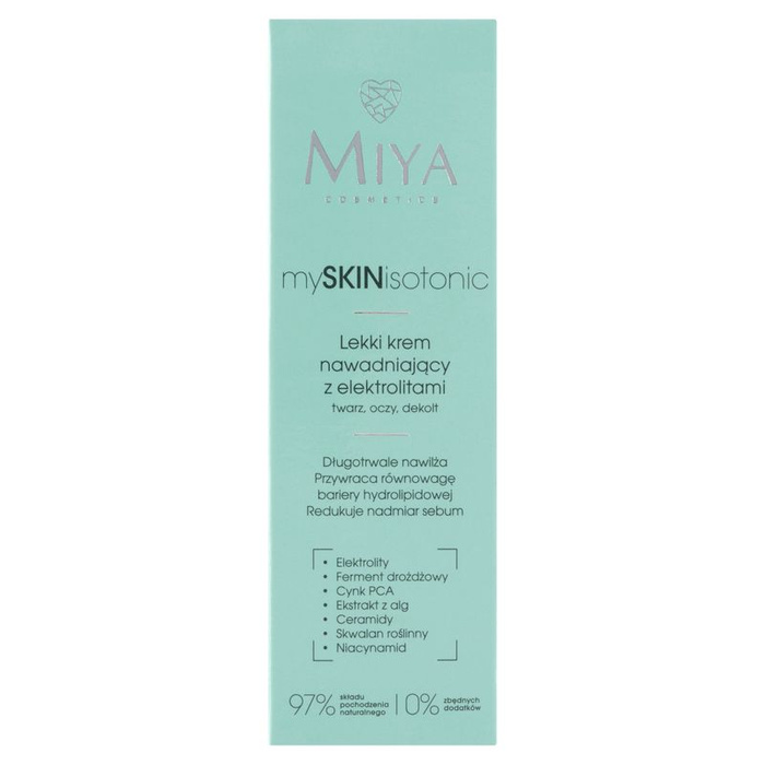 Miya mySKINisotonic – Lekki krem nawadniający z elektrolitami, 40 ml