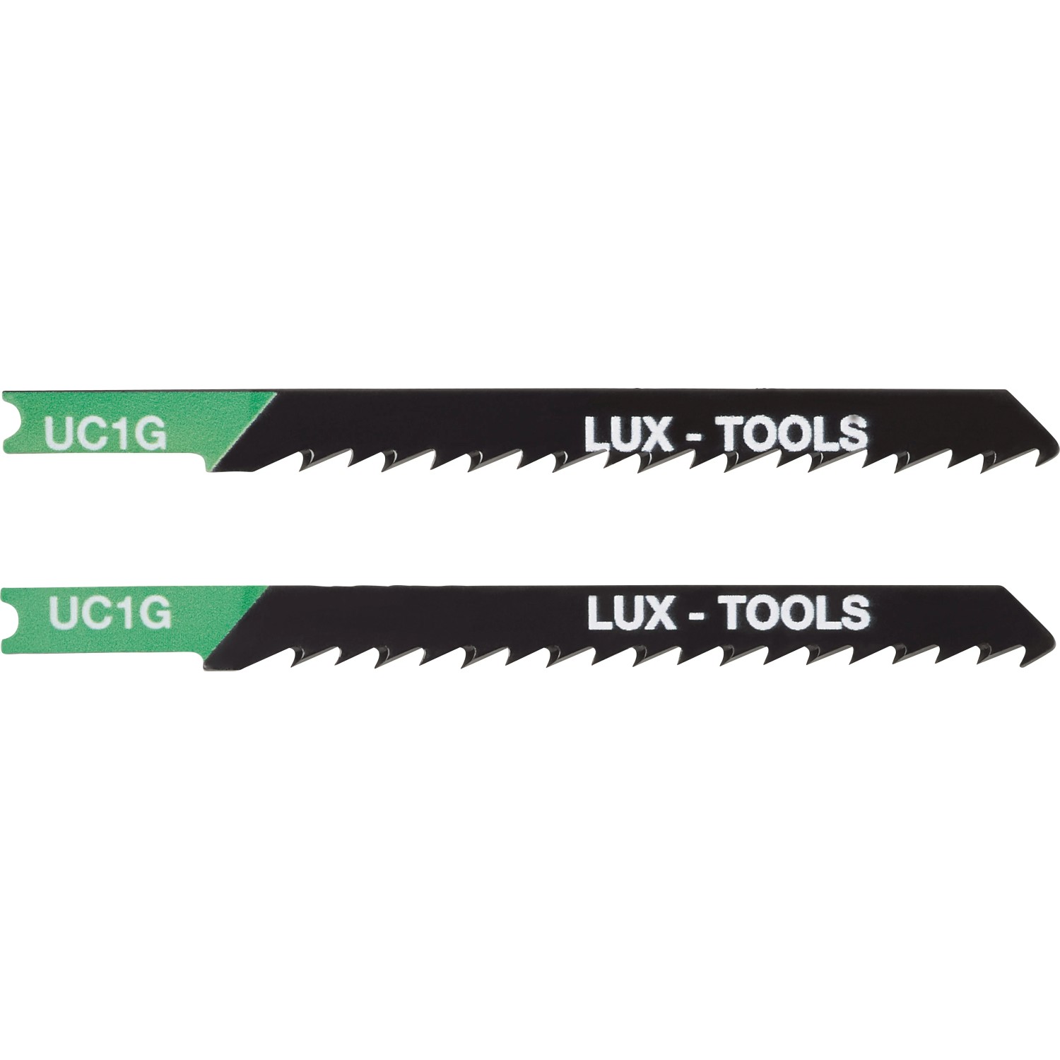LUX-TOOLS Brzeszczoty do wyrzynarki 100 mm z uchwytem U, 2 sztuki.