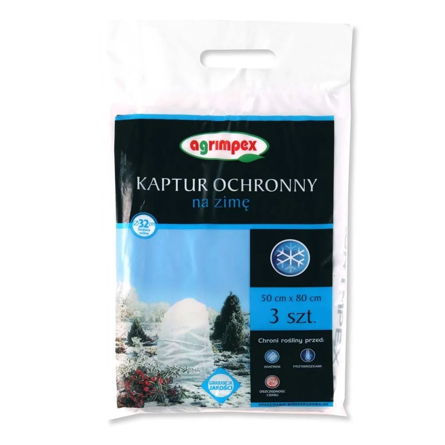 Agrimpex Kaptur ochronny na zimę 50 cm x 80 cm 3 sztuki