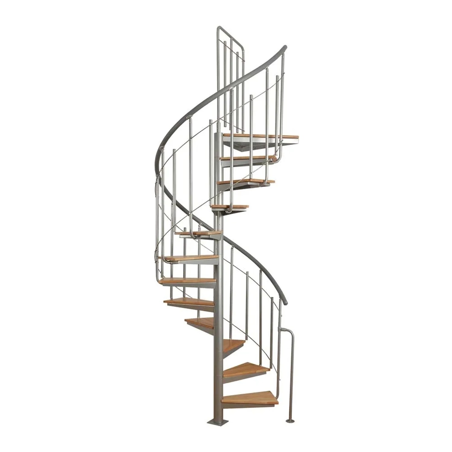 Atrium System Schody Modułowe Solo Vertical, srebrno-szara