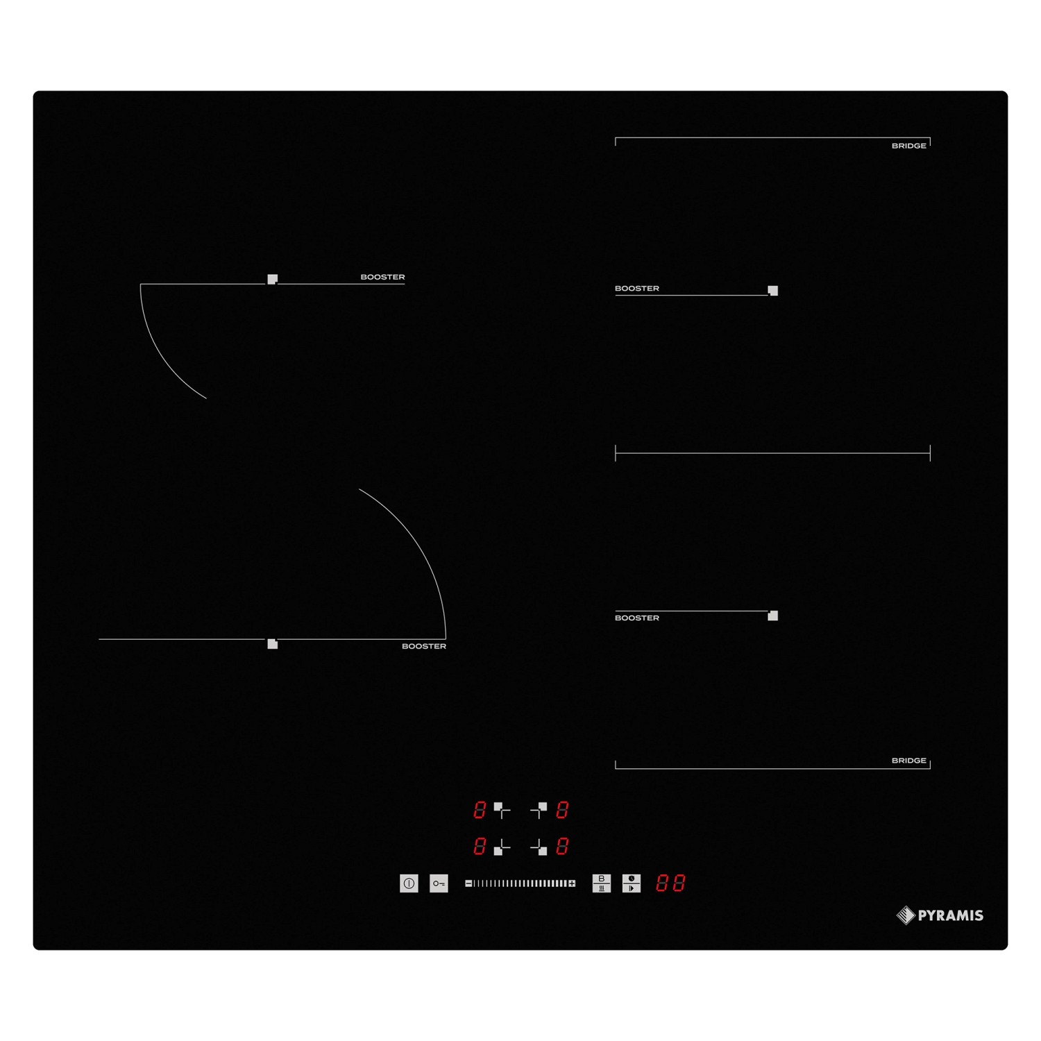 Pyramis Płyta indukcyjna PHI62432FMB czarna 59 cm