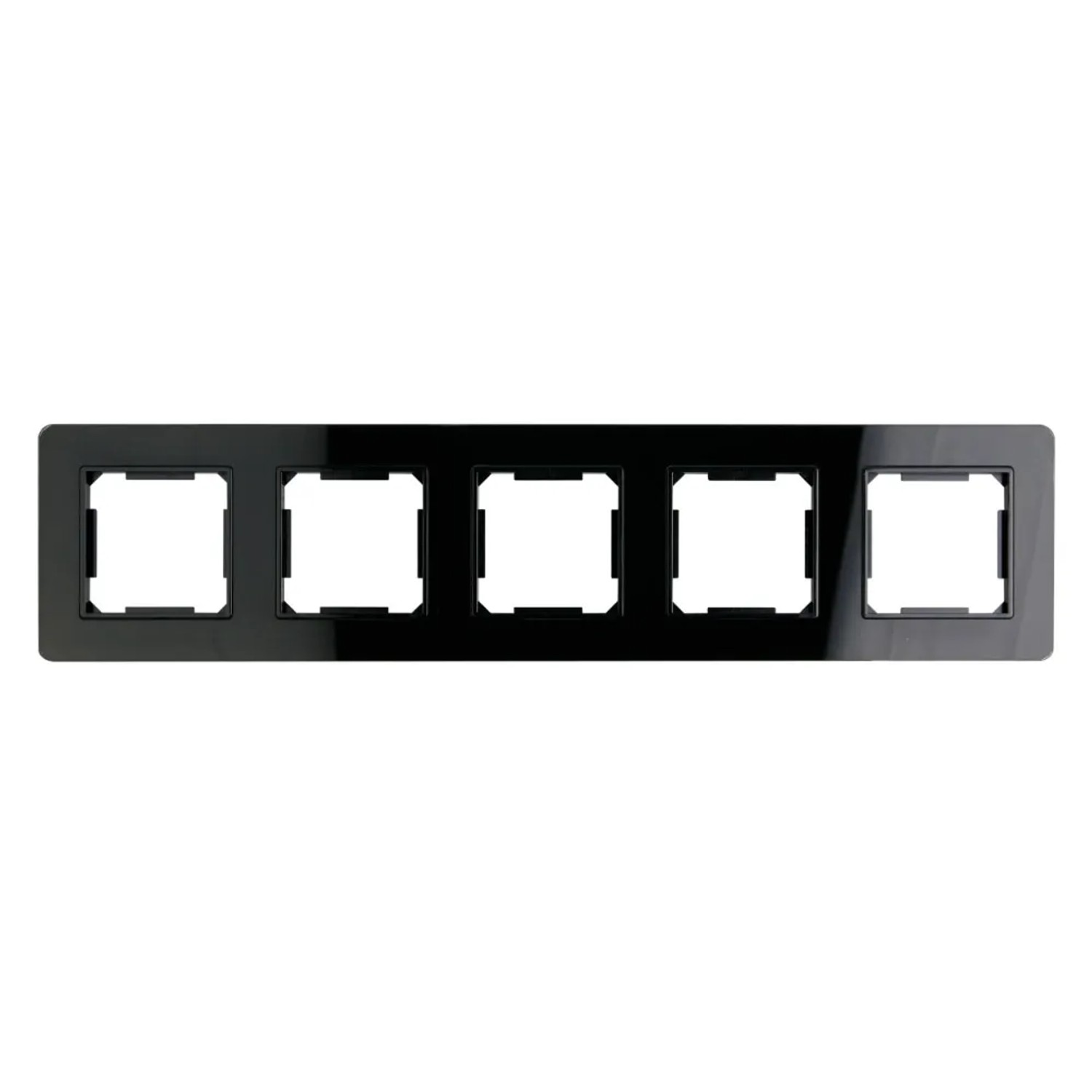 Electromalt Ramka Quad 5-krotna szkło czarna