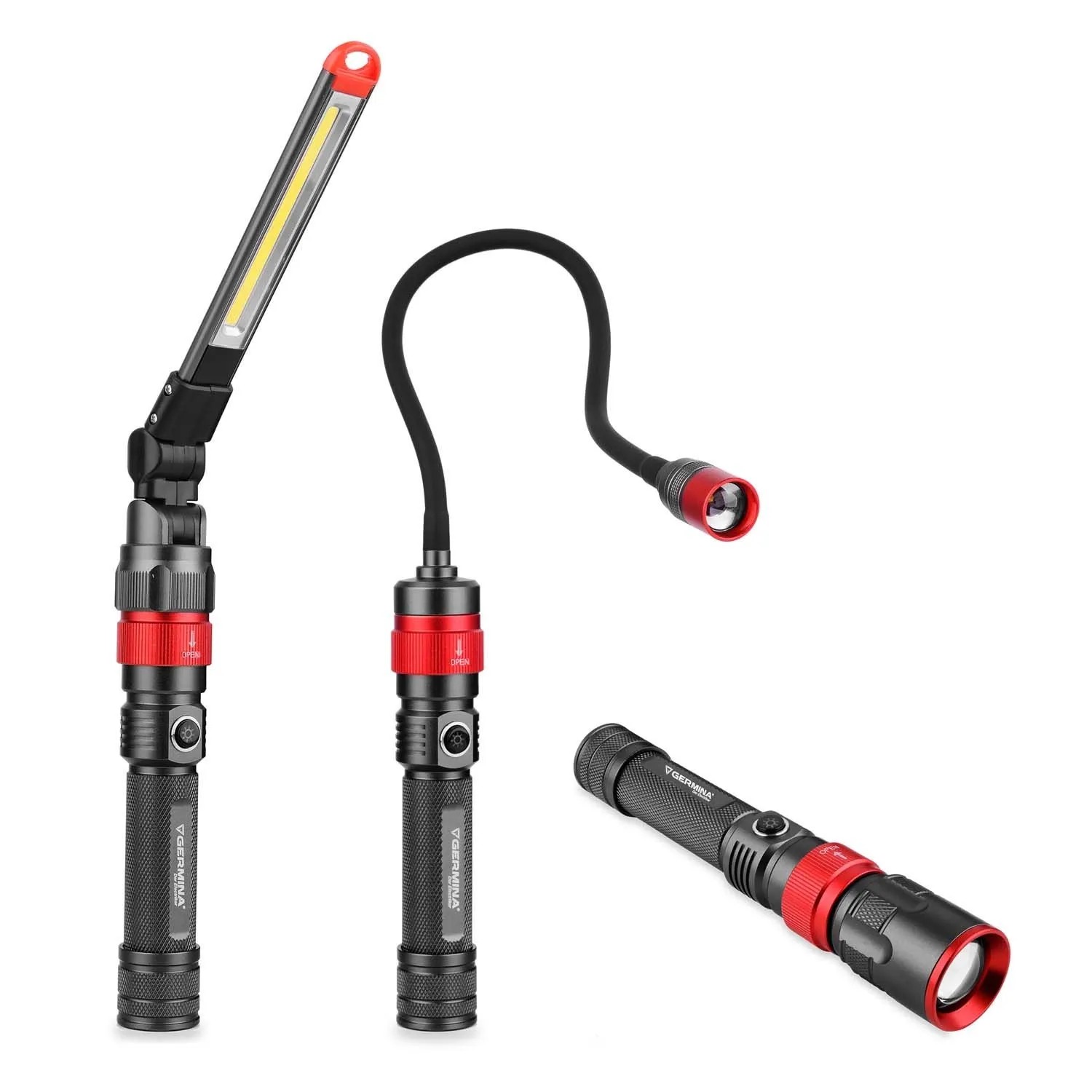 Germina Latarka wielofunkcyjna VELA 3W1 w walizce 5W 5500K 350lm IP54