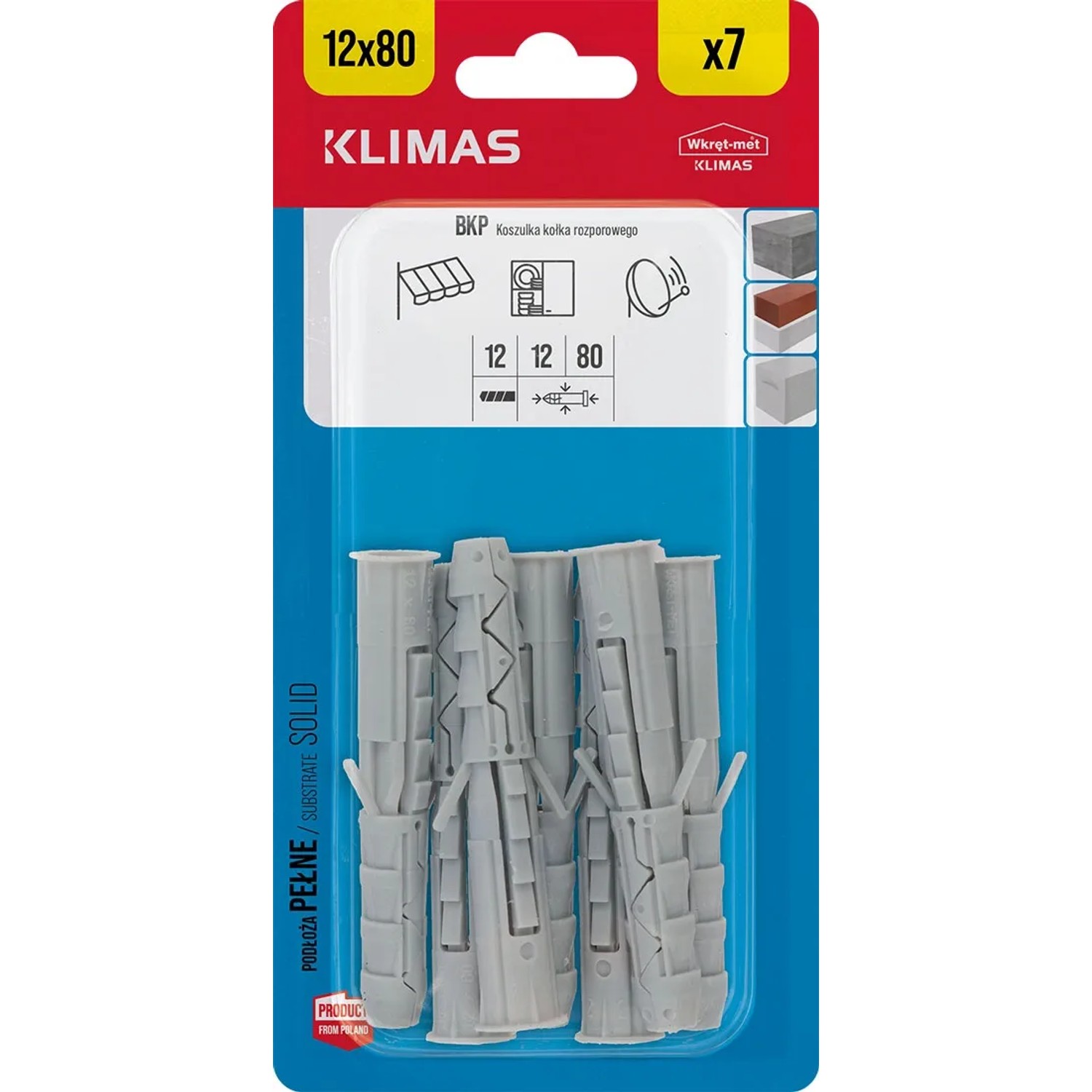 Wkręt-met Koszulka kołka rozporowego 12 mm x 80 mm