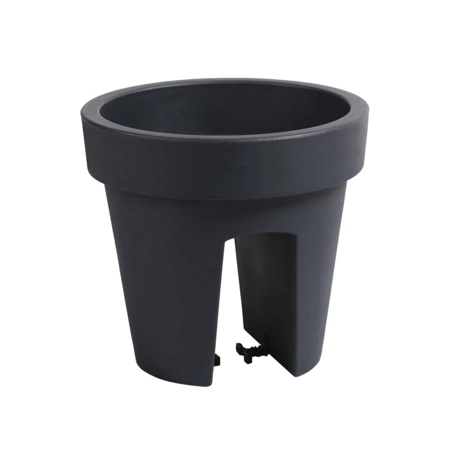 Prosperplast Doniczka Lofly Raili antracyt 24,5 cm, poj. 6,7L