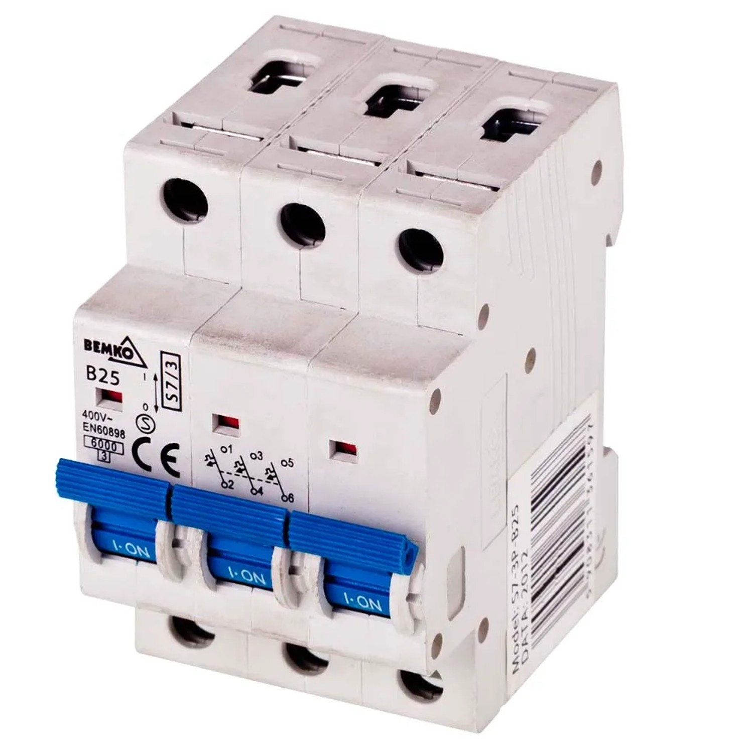 Bemko Wyłącznik nadprądowy S7-3P-B25 25 A
